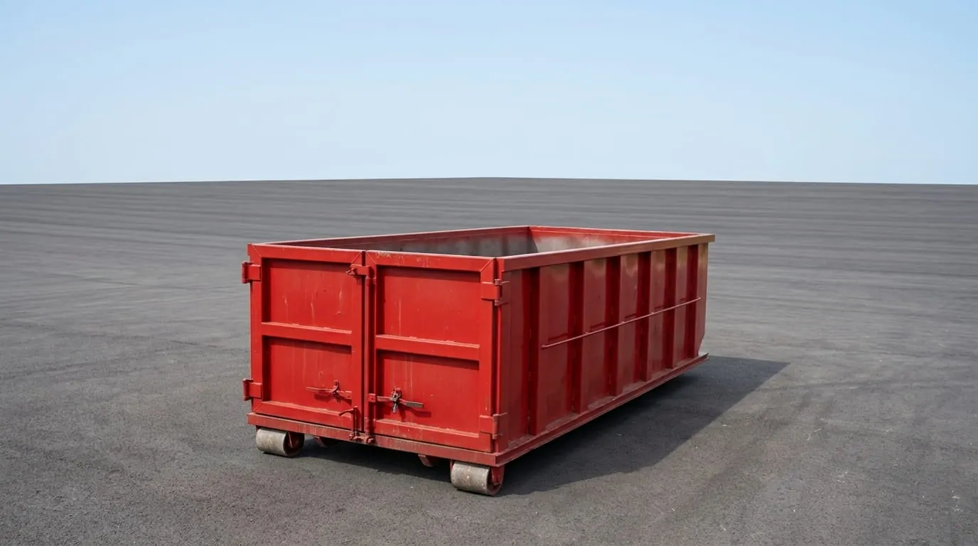 Grey roll-off container placed at a commercial property in Hammond, Louisiana Grey roll-off container placed at a commercial property in Hammond, Louisiana